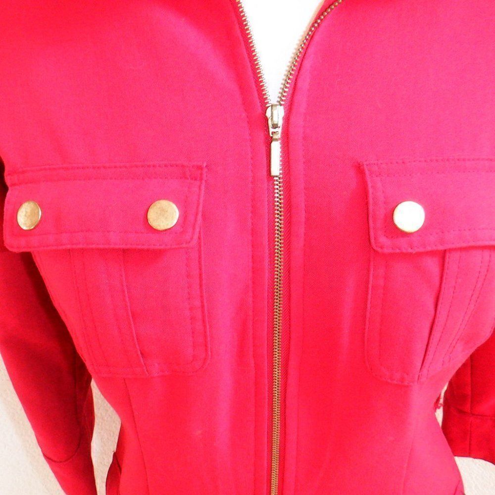Sharagano hot red business style dress